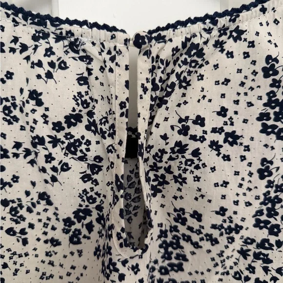 THML Black and Pink Floral Ruffle Blouse - Picture 4 of 7